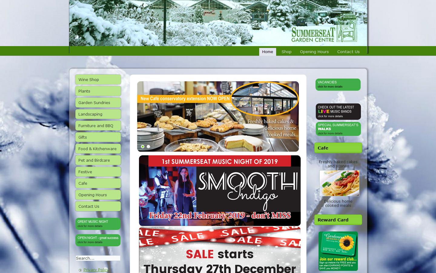 Summerseat Garden Centre Website