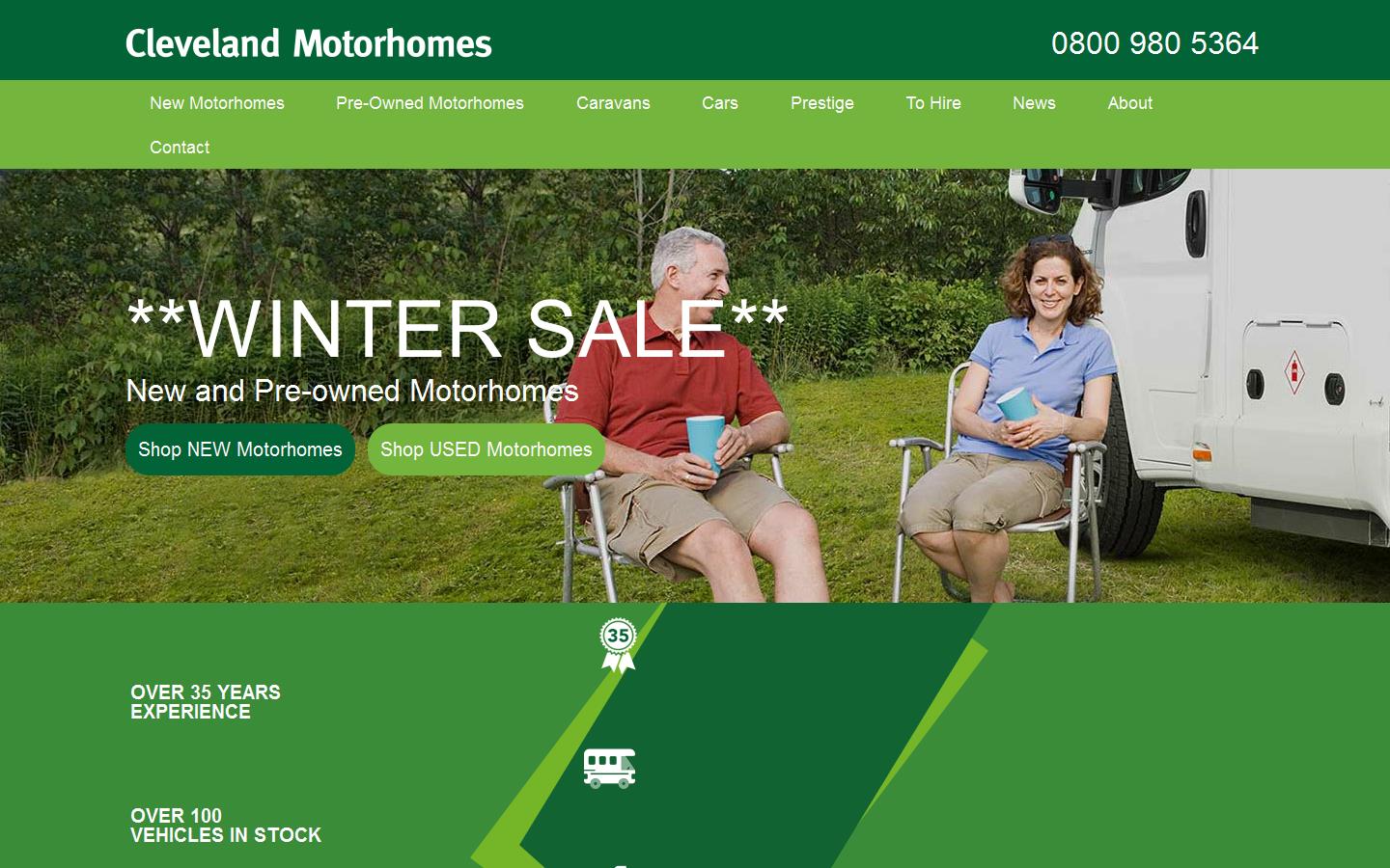 Cleveland Motorhomes Website