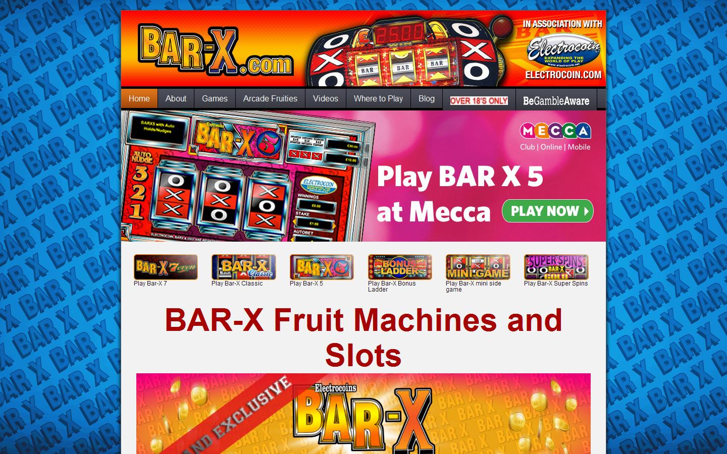 bar-x.com Website