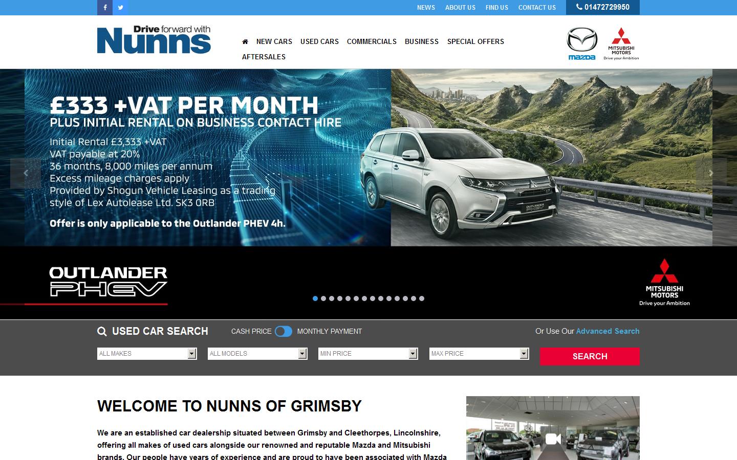Nunns Mazda Website