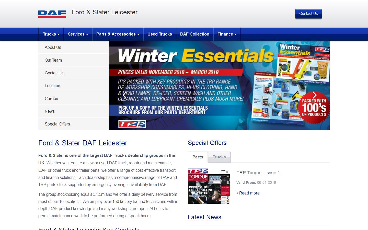 Ford & Slater Ltd Website