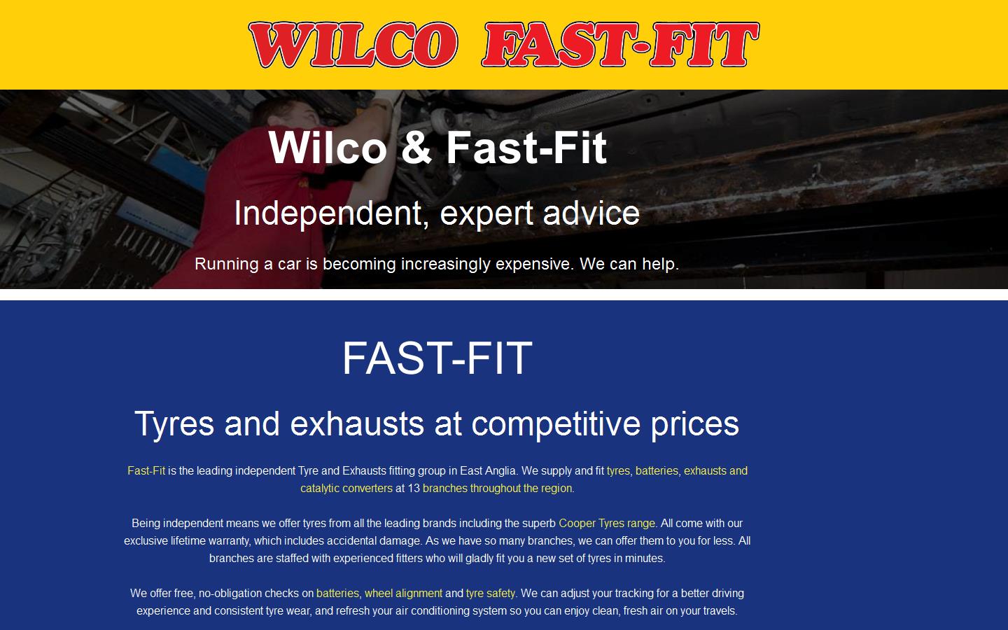Fastfit Tyres & Exhausts Website