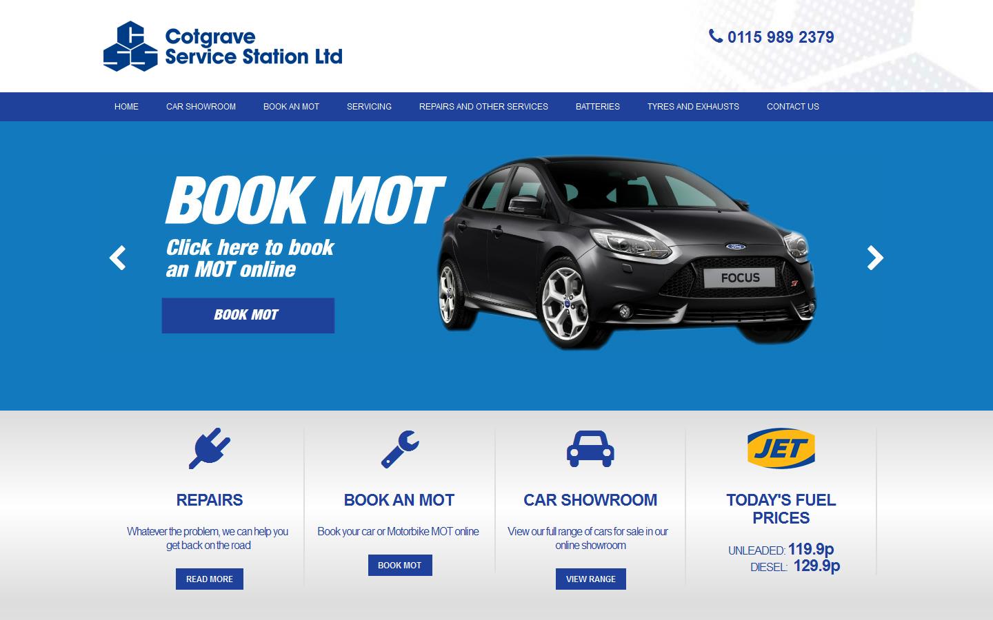 Cotgrave Service Station Website