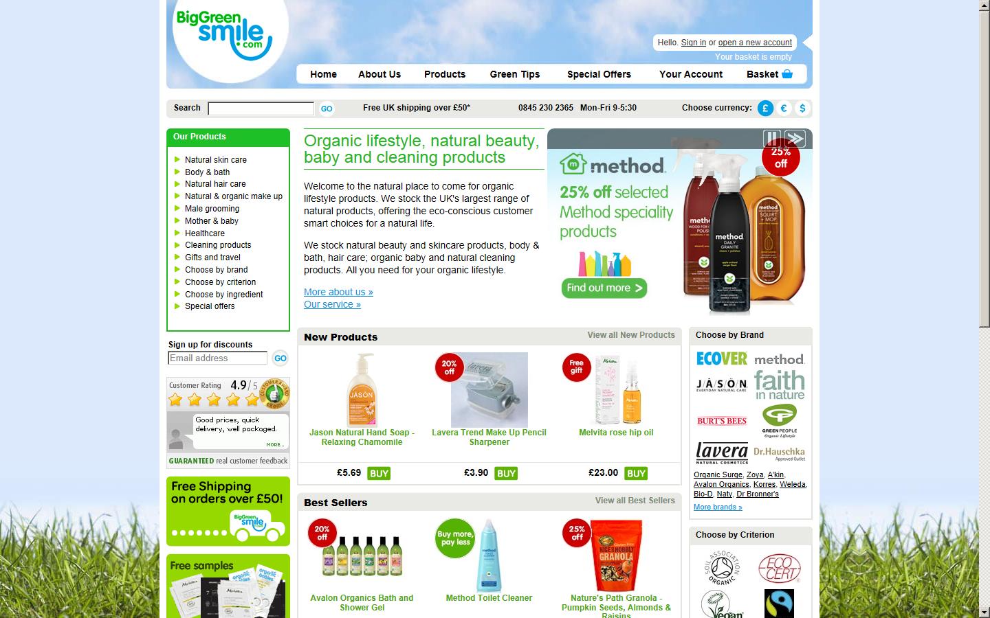 Big Green Smile Website