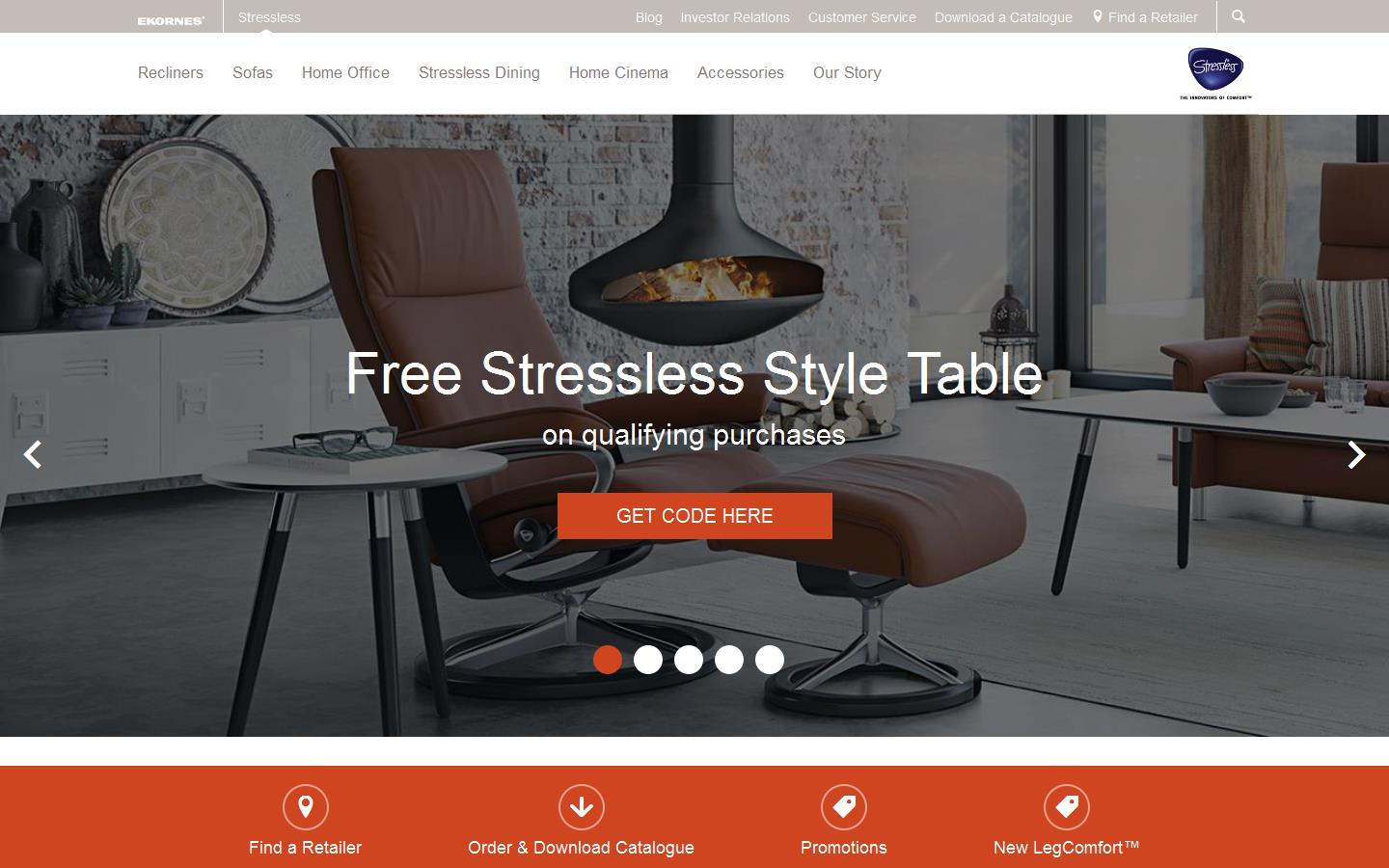 Ekornes Ltd Website