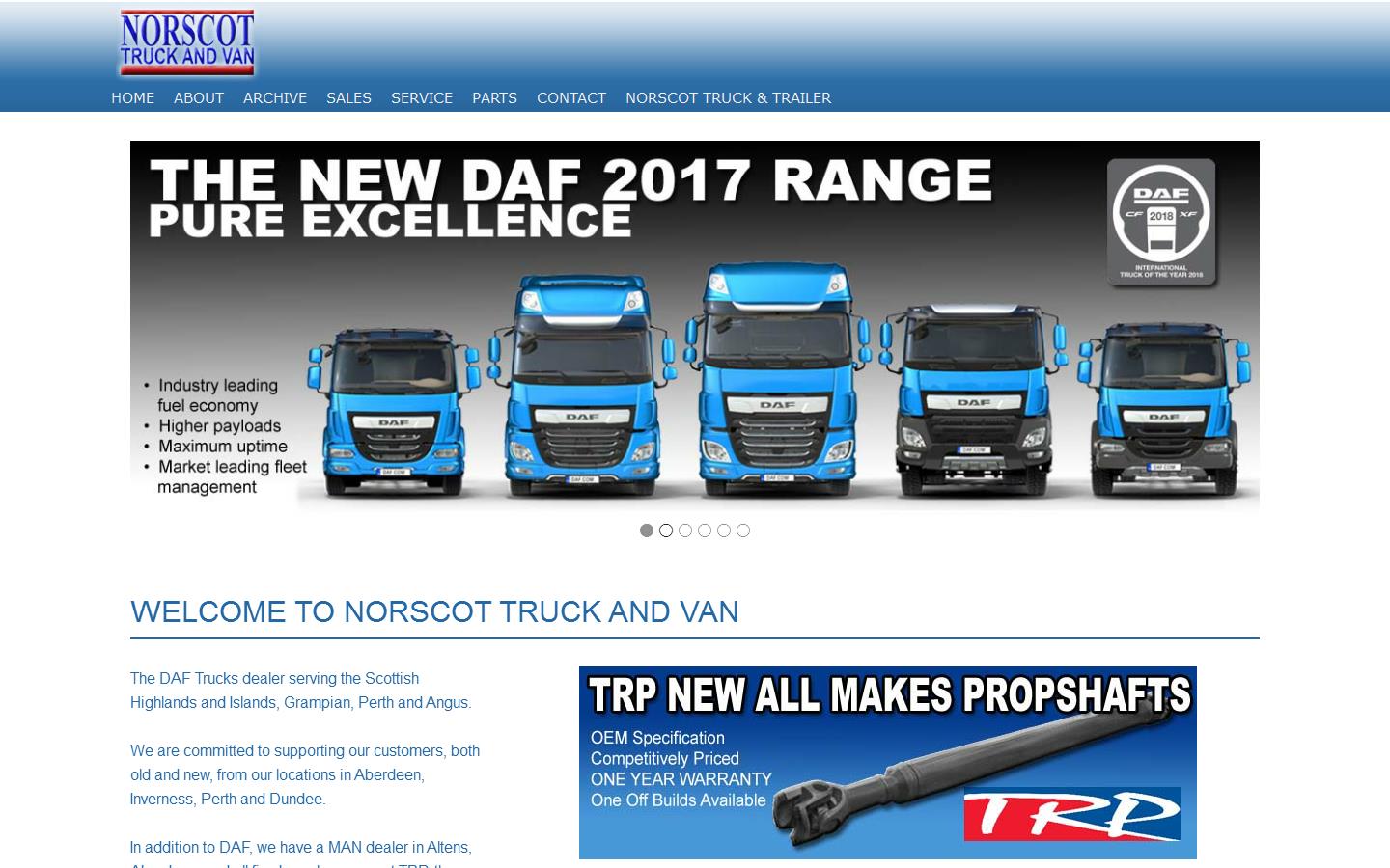 Norscot Truck & Van Website