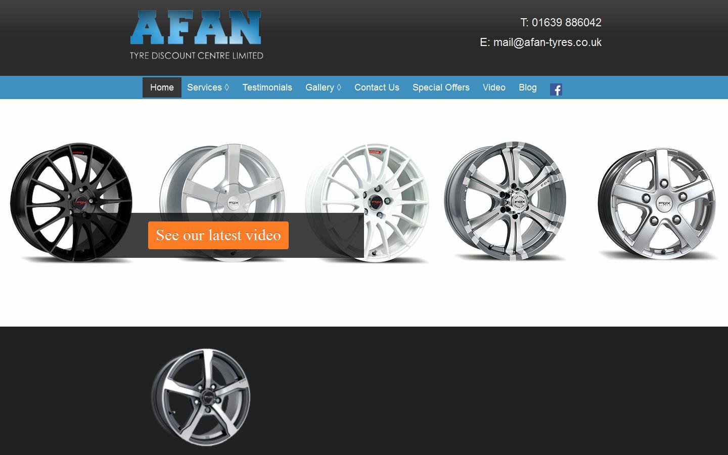 Afan Tyre Discount Centre Ltd Website