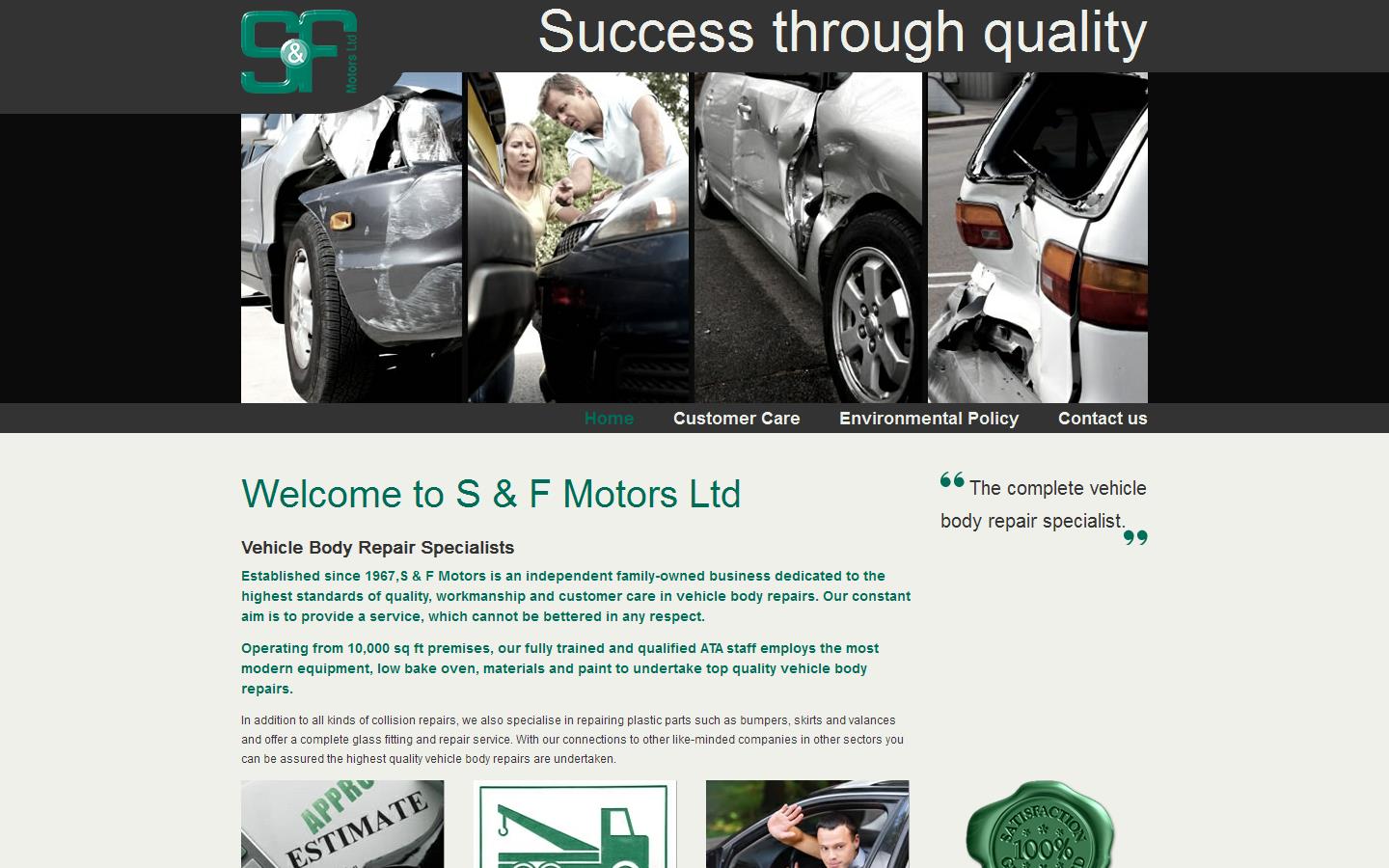 S & F Motors Ltd Website