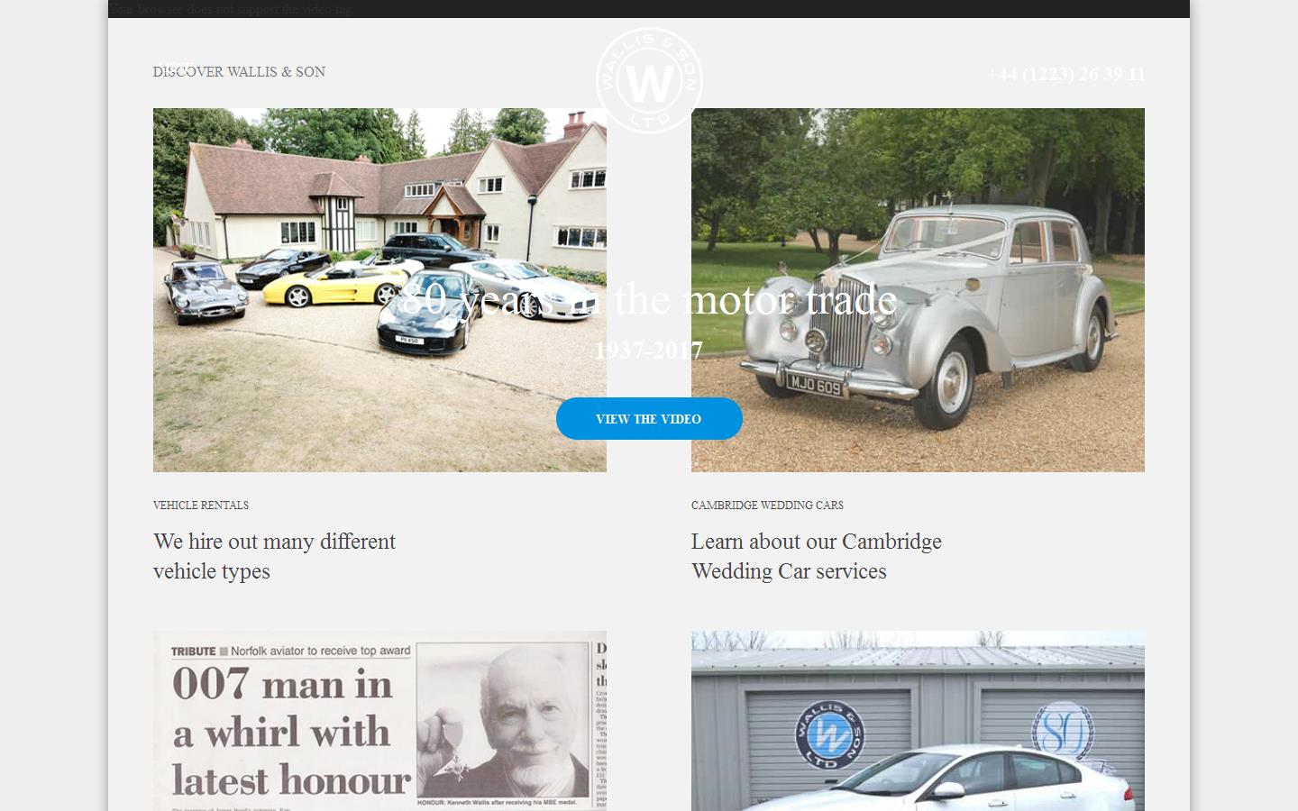 Wallis & Son Ltd Website