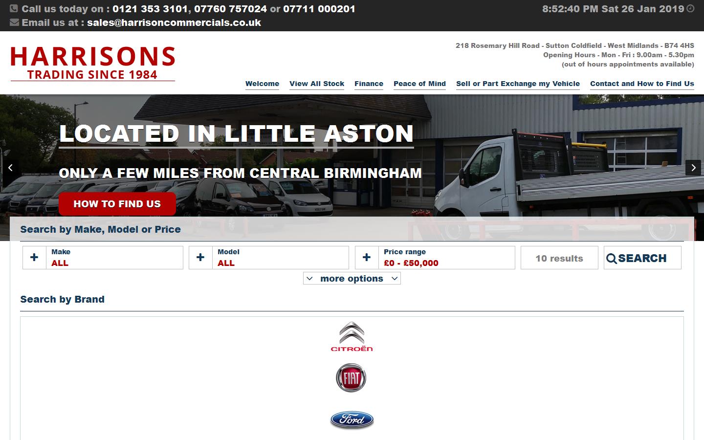 Harrisons Regal Garage Ltd Website