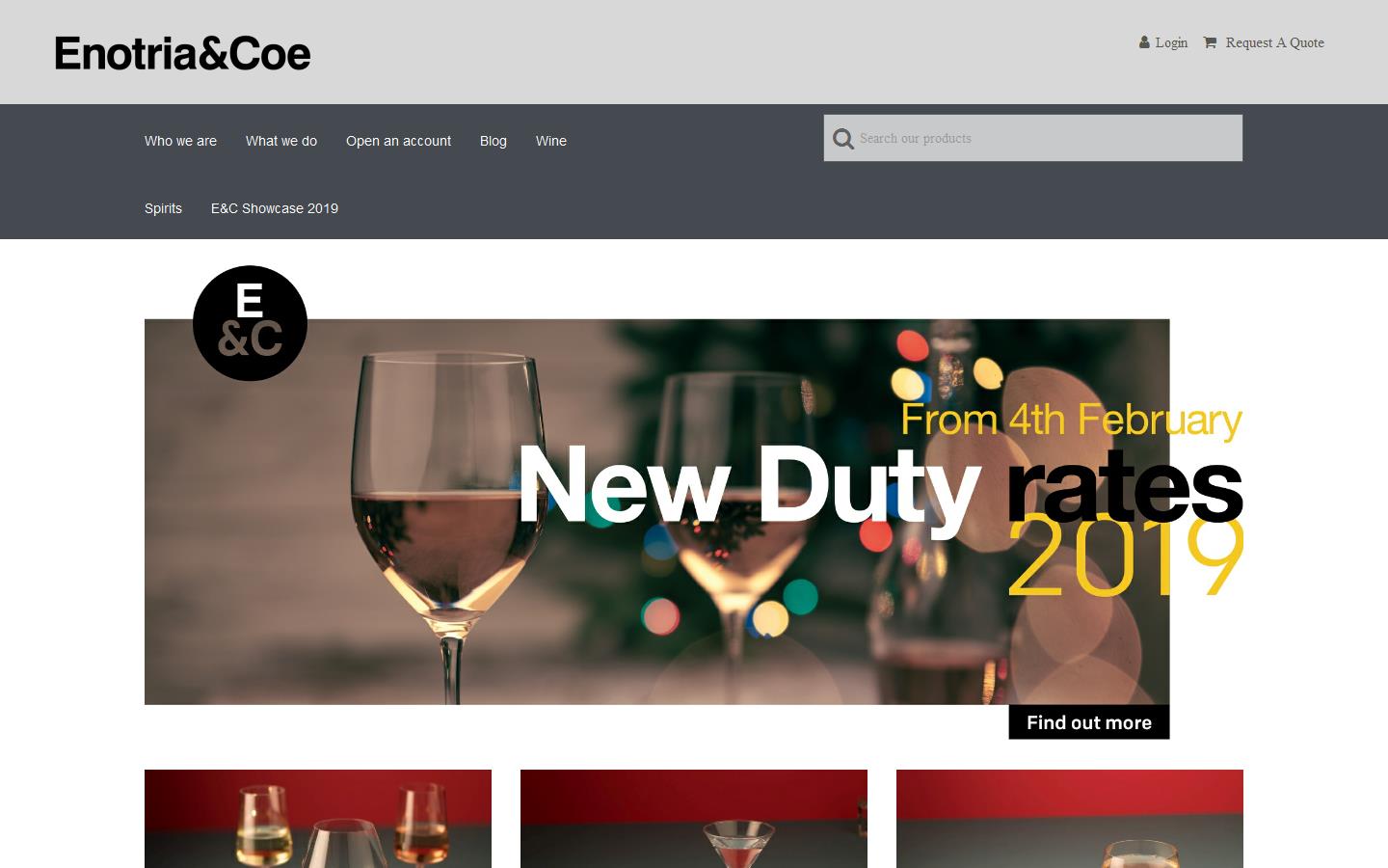Enotria & Coe Website