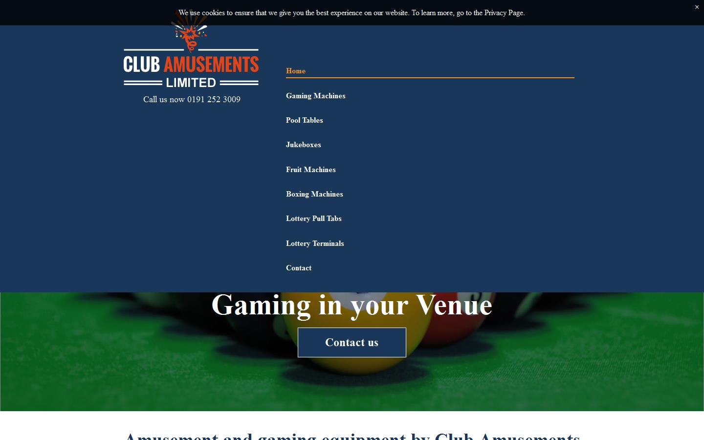 Club Amusements Website