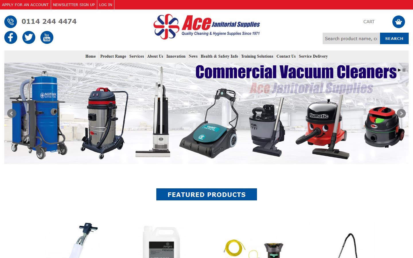 Ace Janitorial Supplies Ltd Website