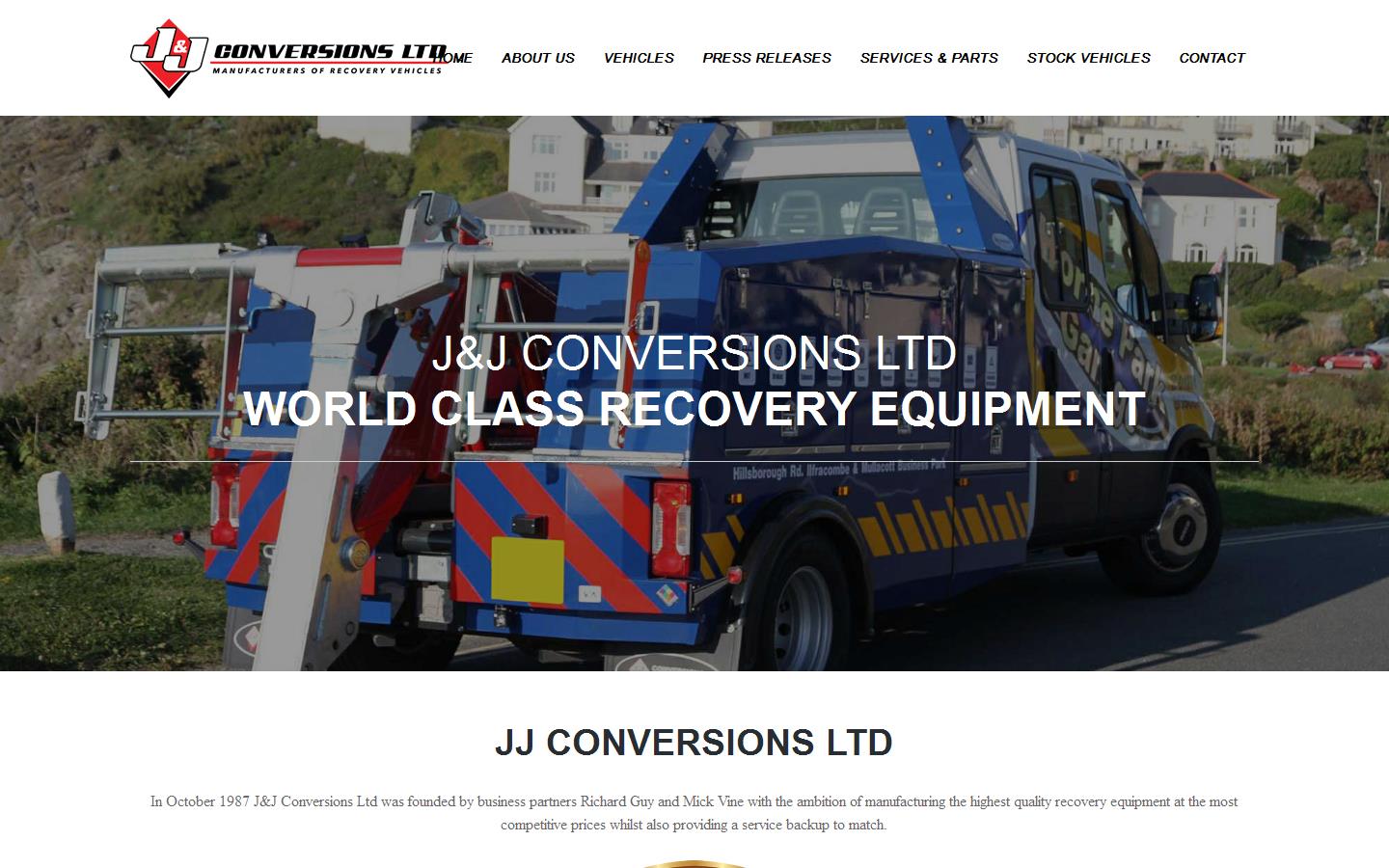 J & J Conversions Ltd Website