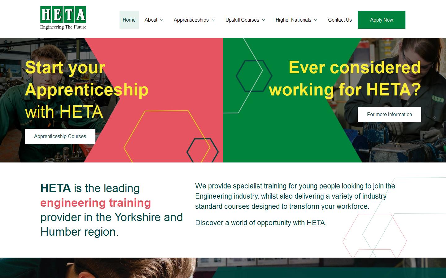 Humberside Engineering Training Association Ltd Website