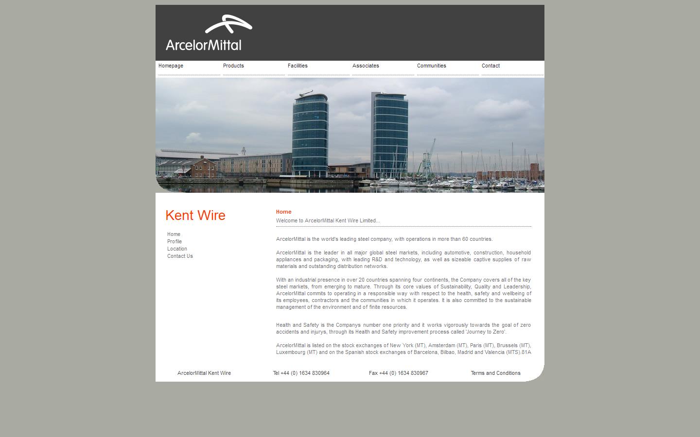 Arcelor Mittal Kent Wire Ltd Website