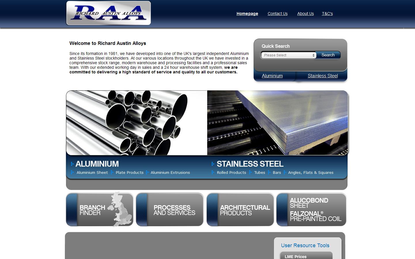 Richard Austin Alloys Website