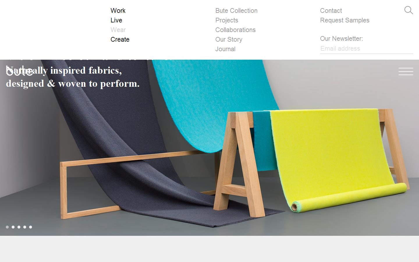 Bute Fabrics Ltd Website