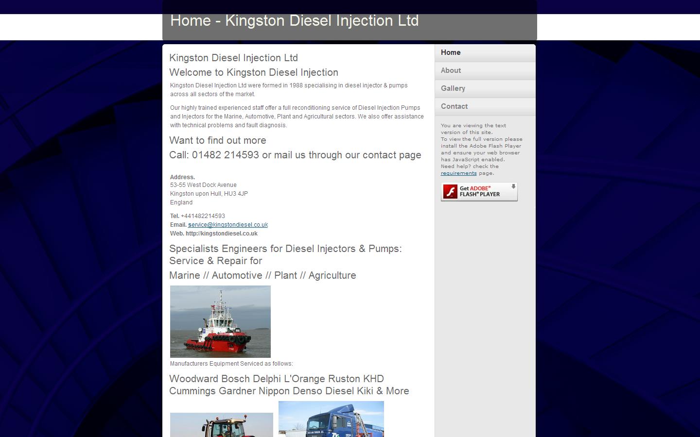 Kingston Diesel Injection Ltd Website