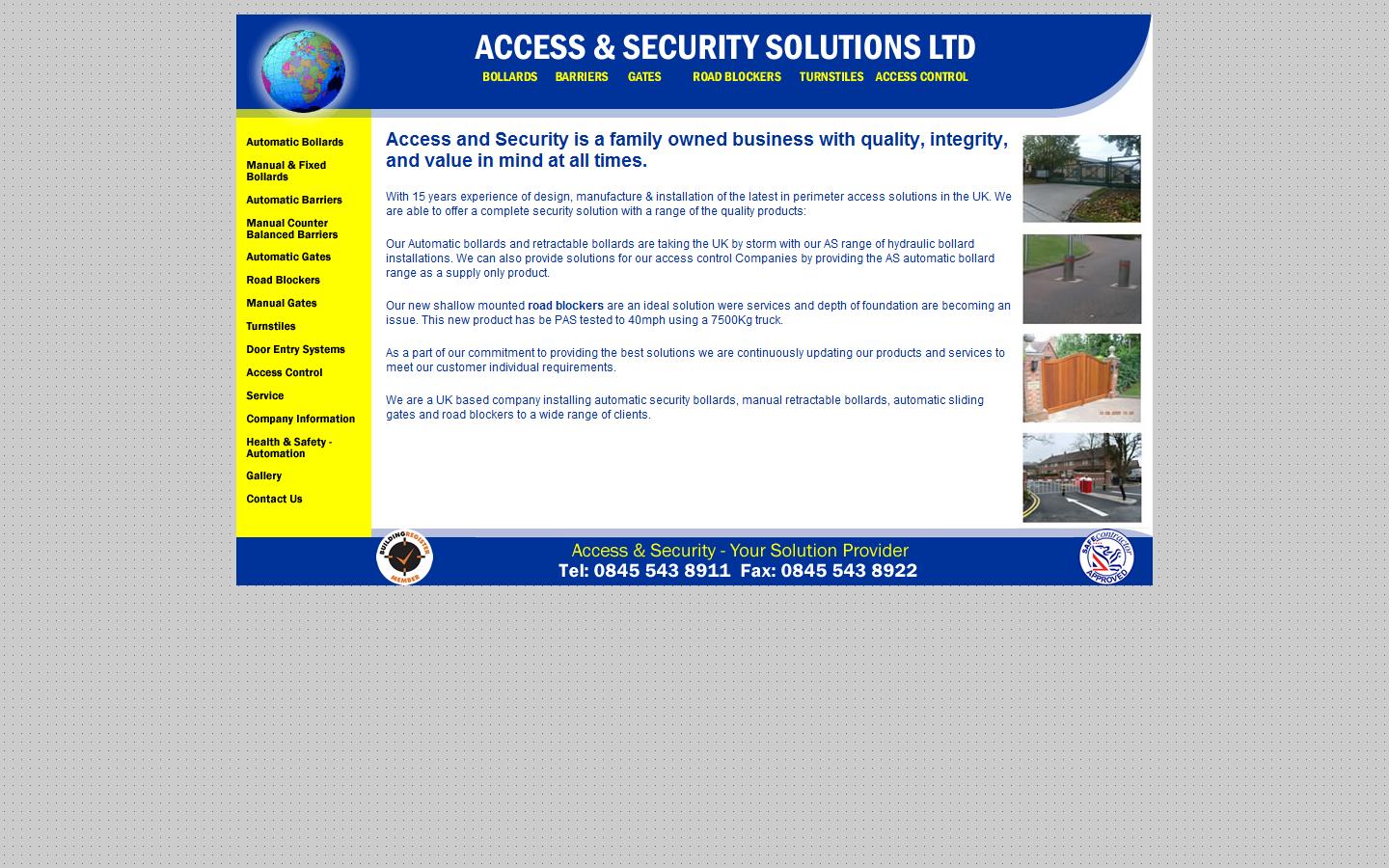 Access & Security Solutions Ltd Website