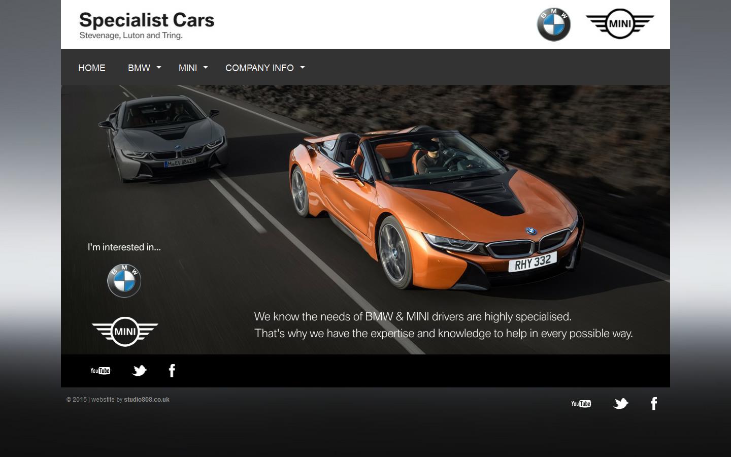Specialist Cars Ltd Website