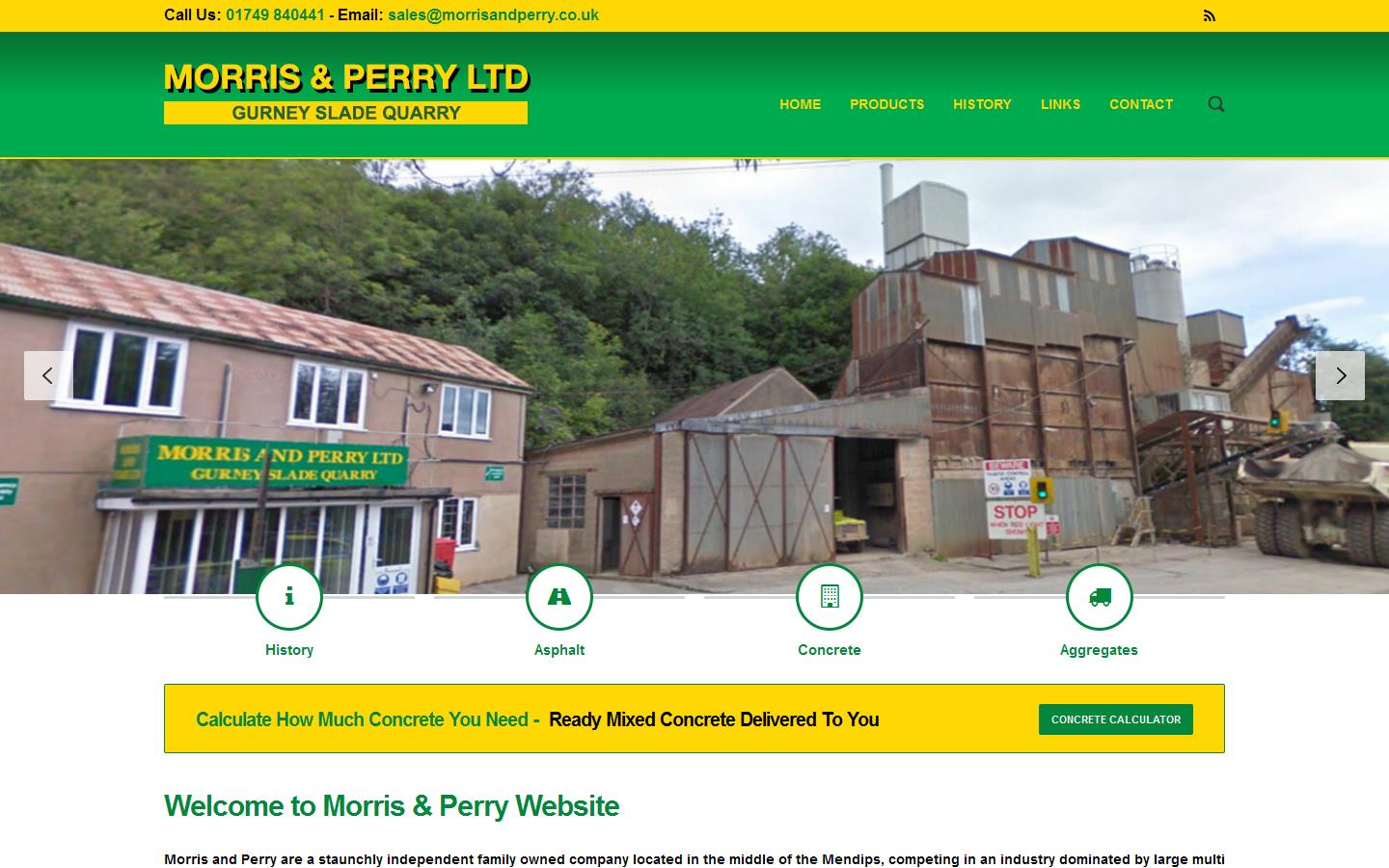 Morris & Perry Ltd Website