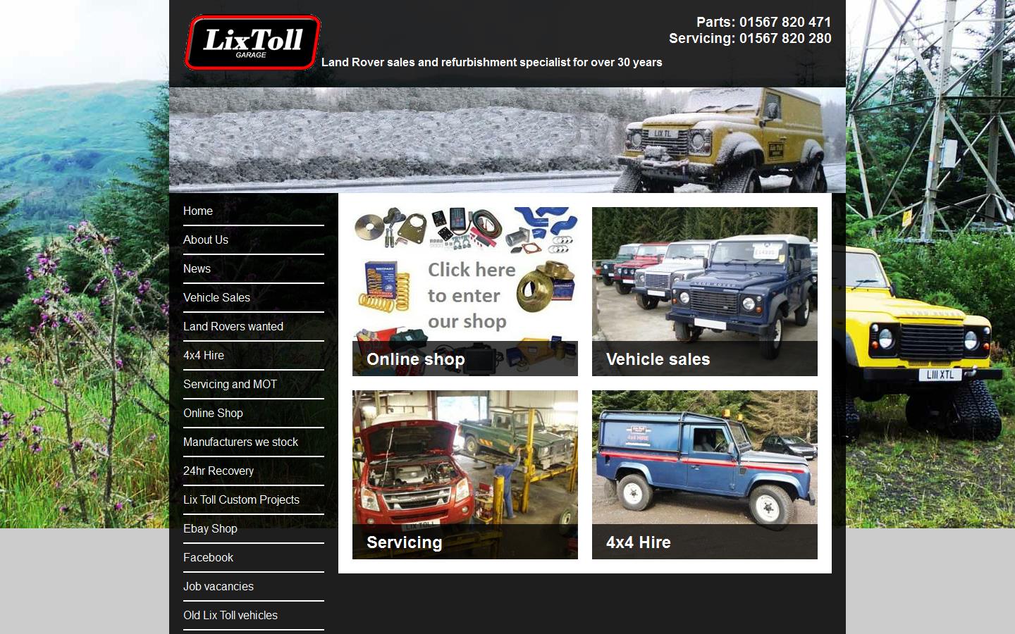 Lix Toll Garage Ltd Website