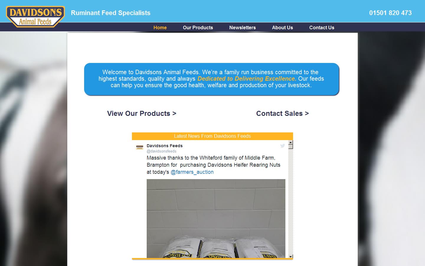 Davidsons Animal Feeds Website