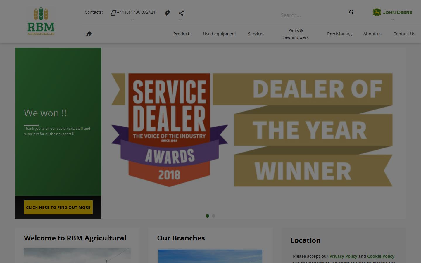 R B M Agricultural Website