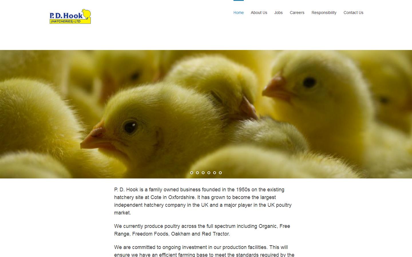 P D Hook Hatcheries Ltd Website