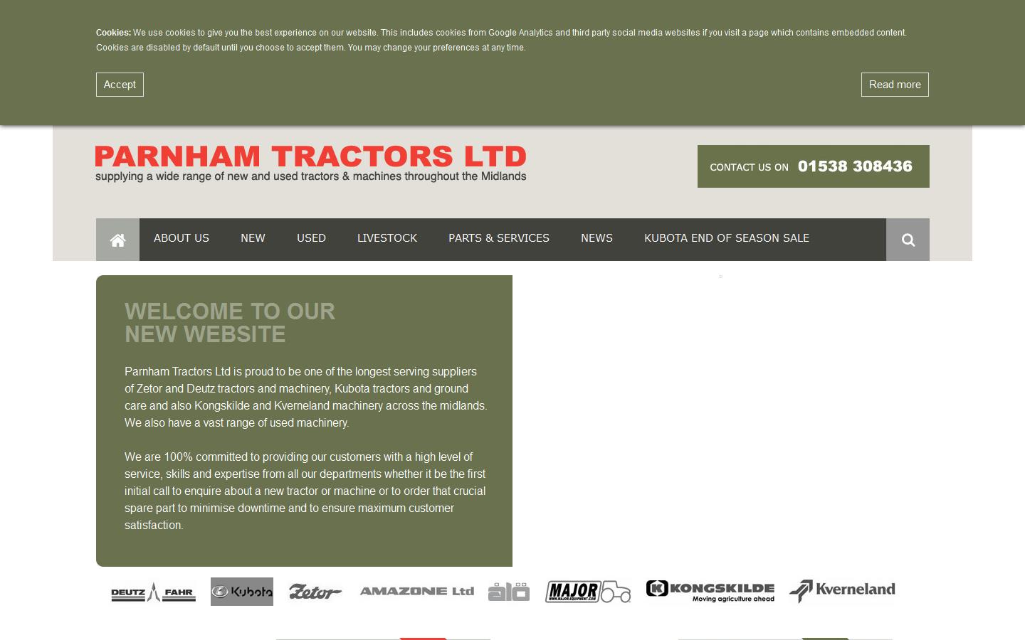 Parnham Tractors Ltd Website