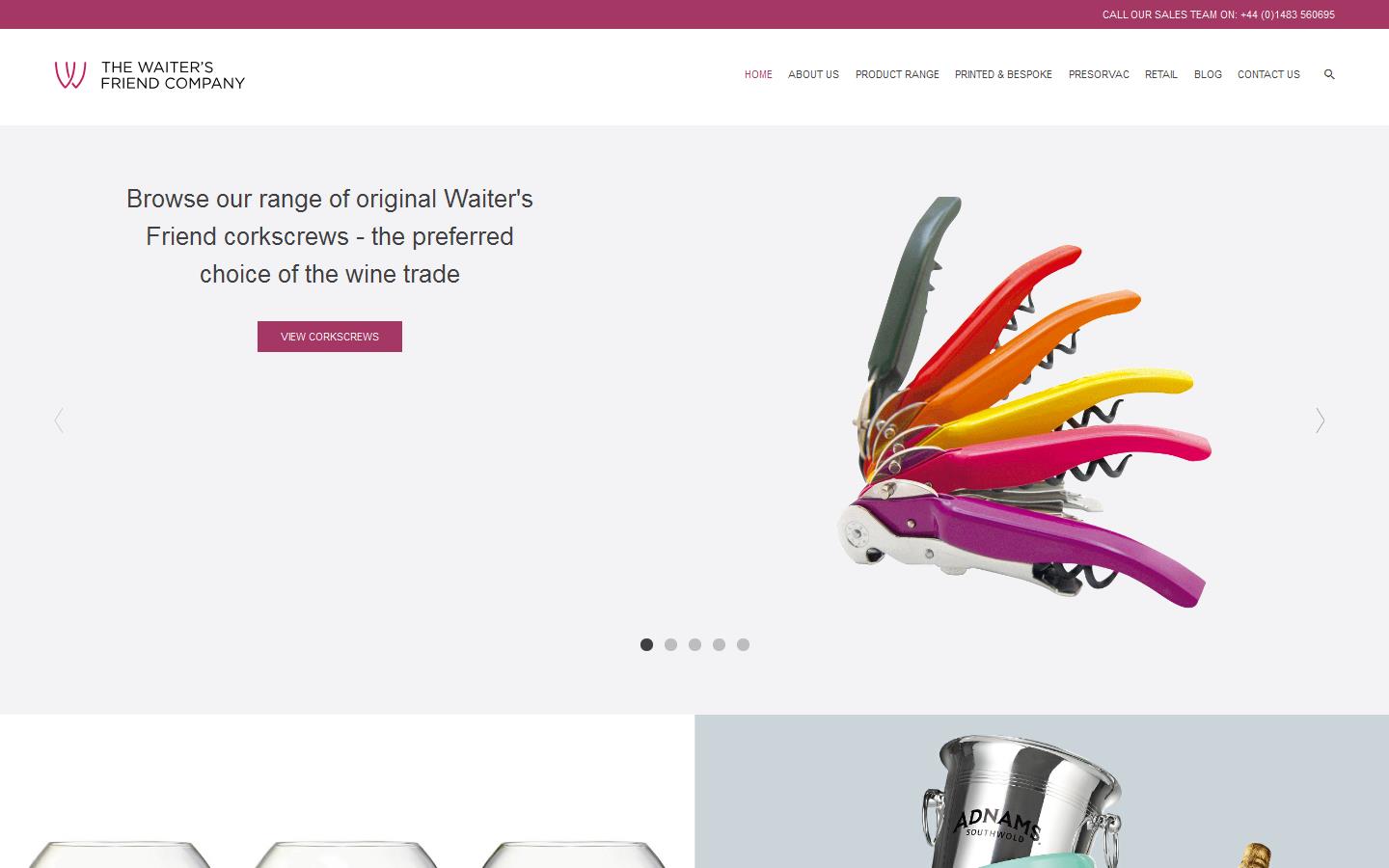 The Waiter''s Friend Company Website