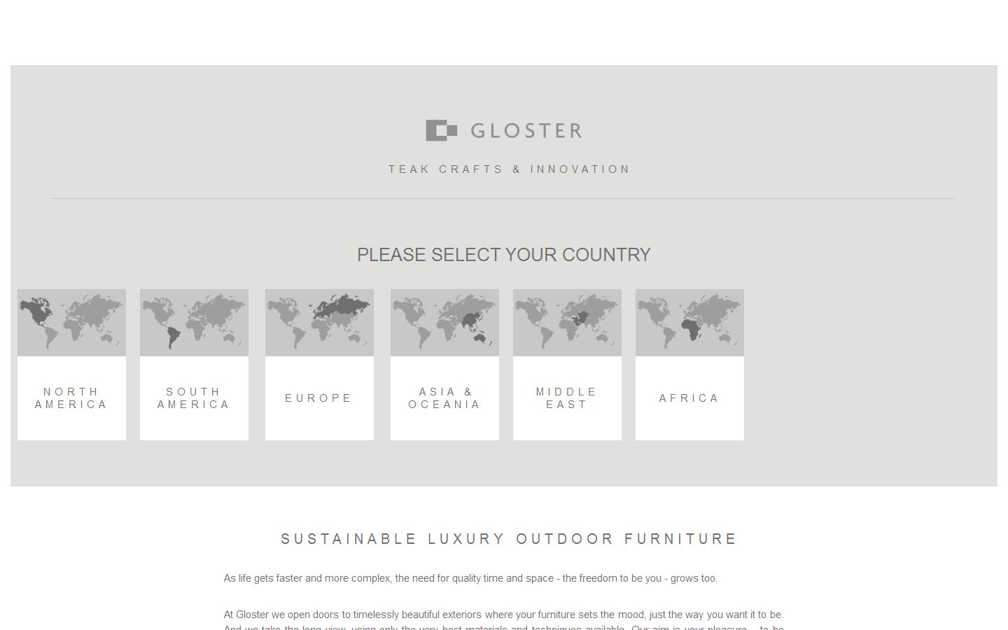 Gloster Furniture Ltd Website