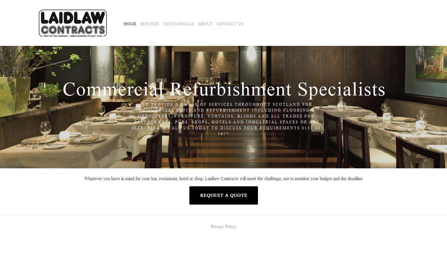 Laidlaw Contracts Website
