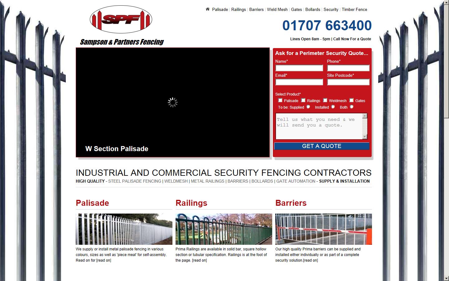 Sampson and Partners Fencing Website