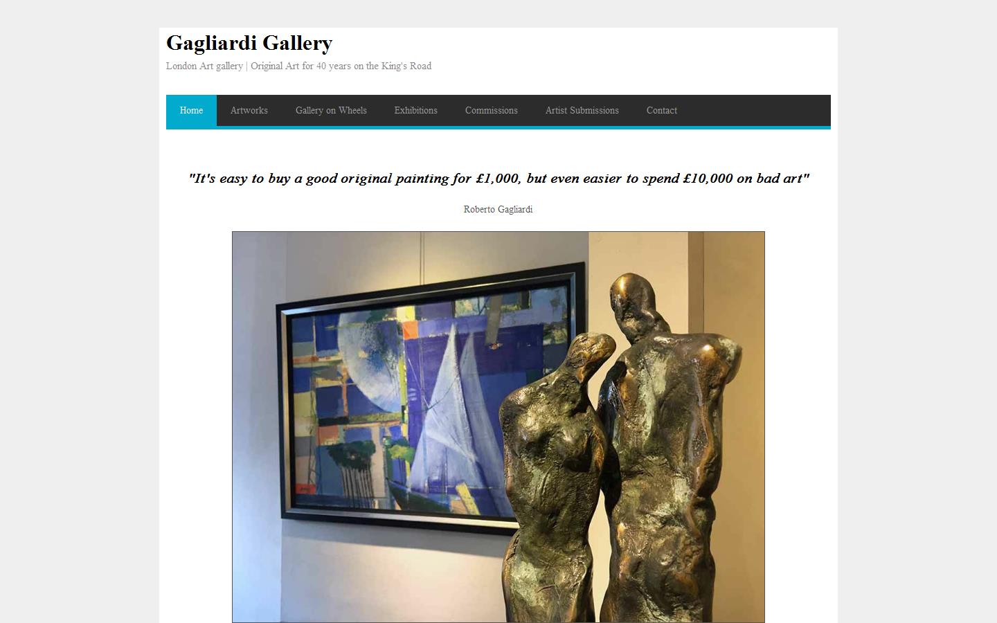 Gagliardi Gallery Website