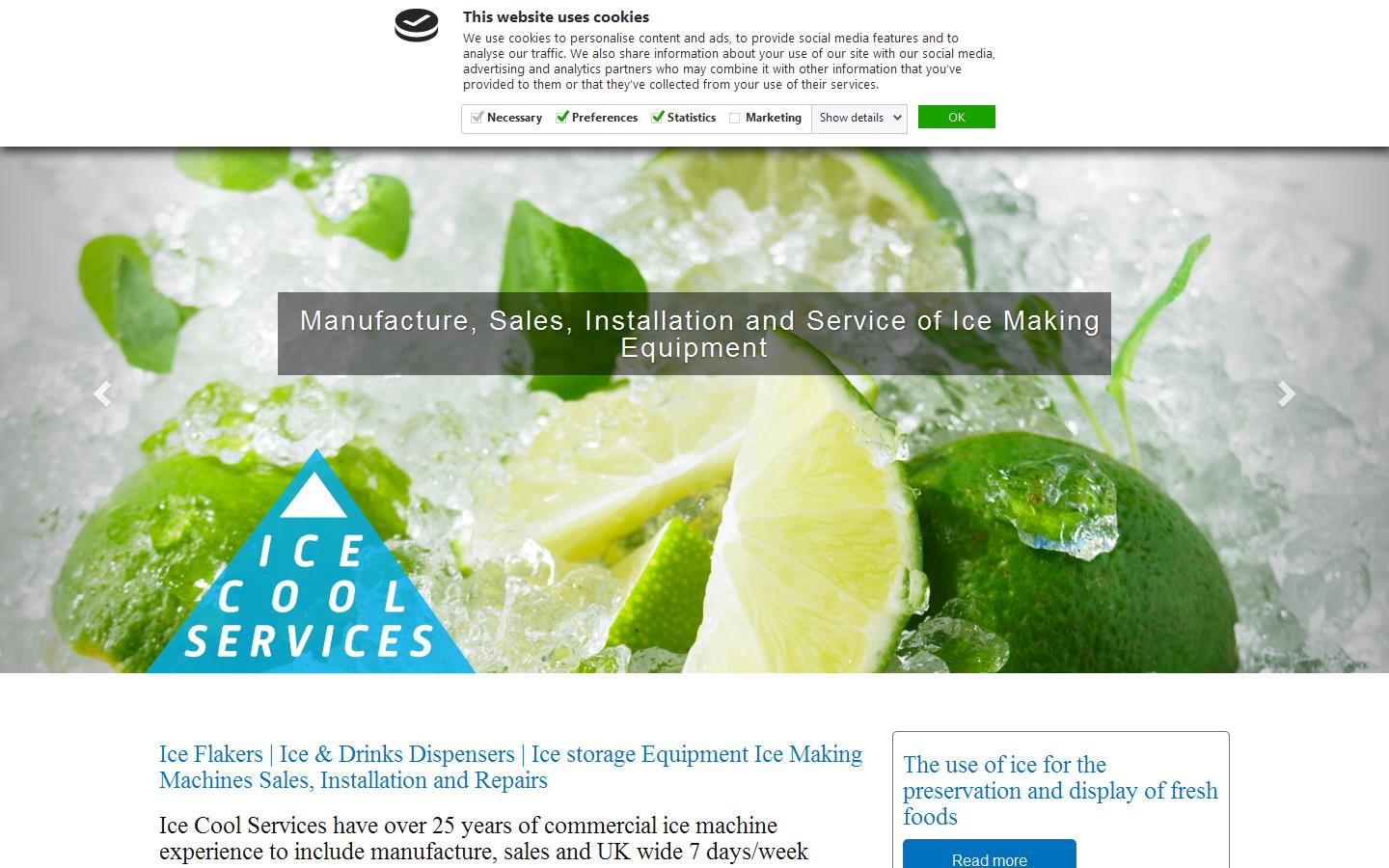 Ice Cool Services Website