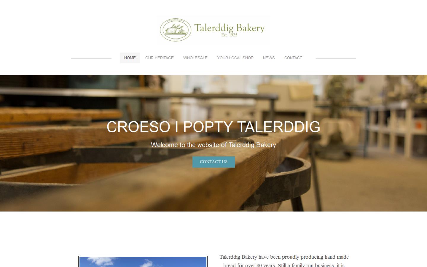 Talerddig Bakery Ltd Website