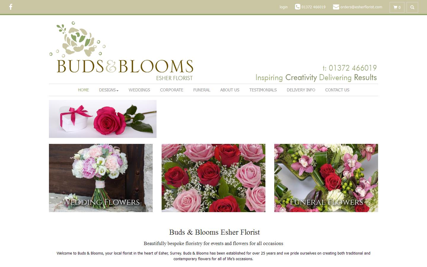 Buds & Blooms Website