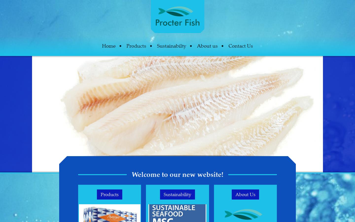 Procters Fish Website