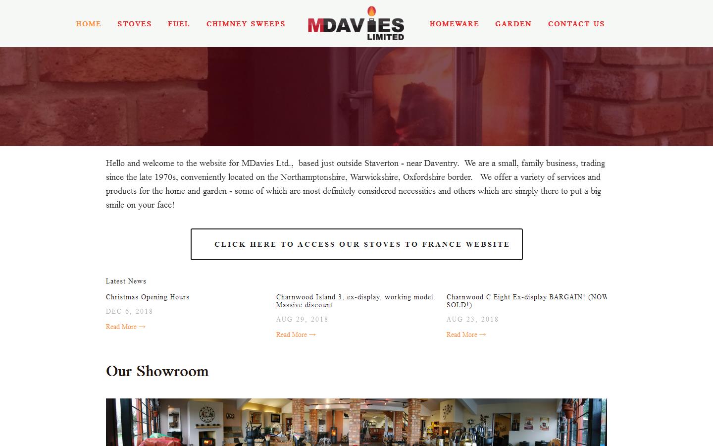 M Davies Ltd Website