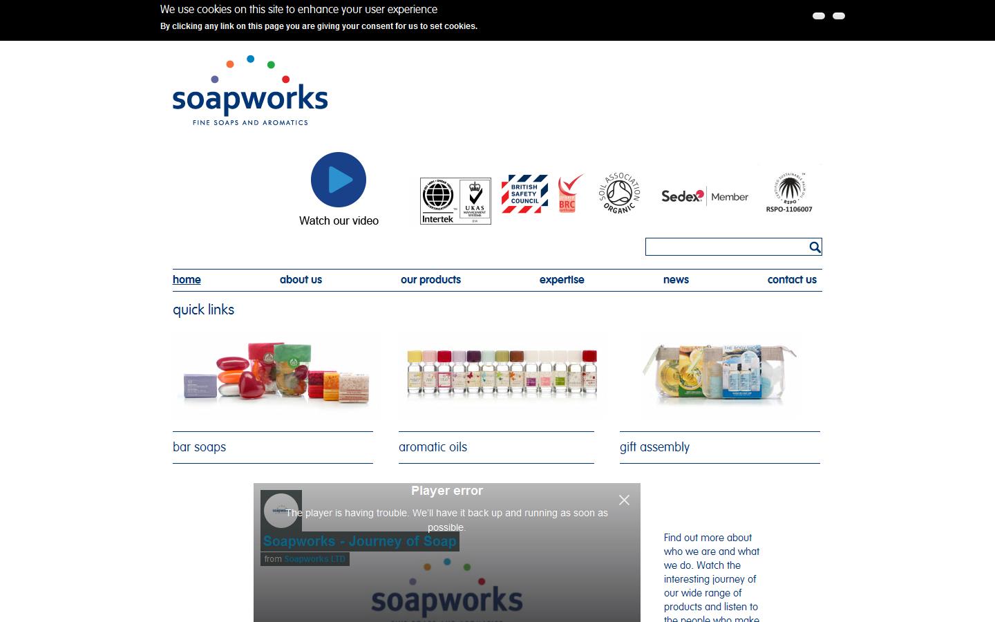 Soapworks Website