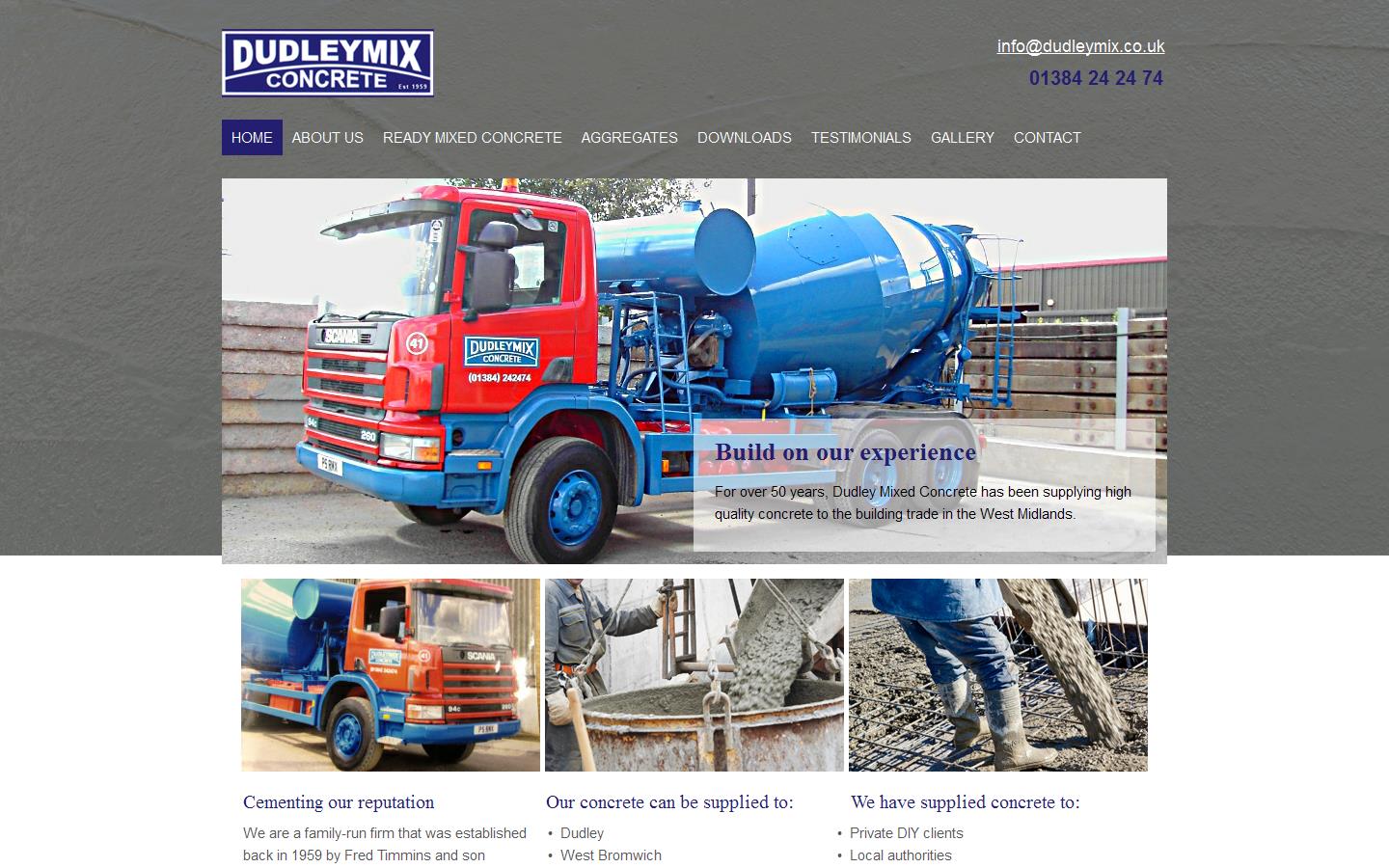 Dudley Mix Concrete Ltd Website