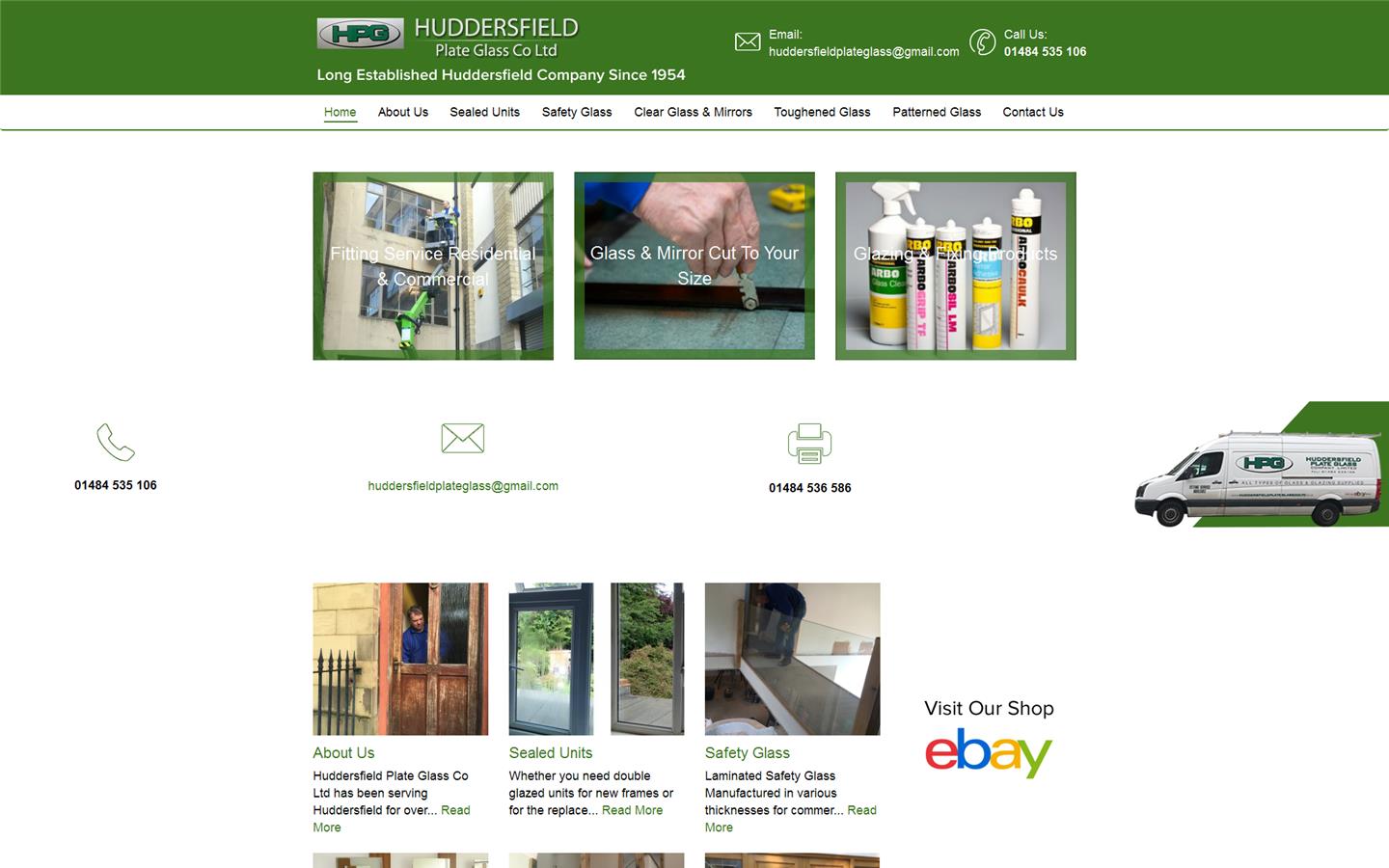 Huddersfield Plate Glass Co. Ltd Website