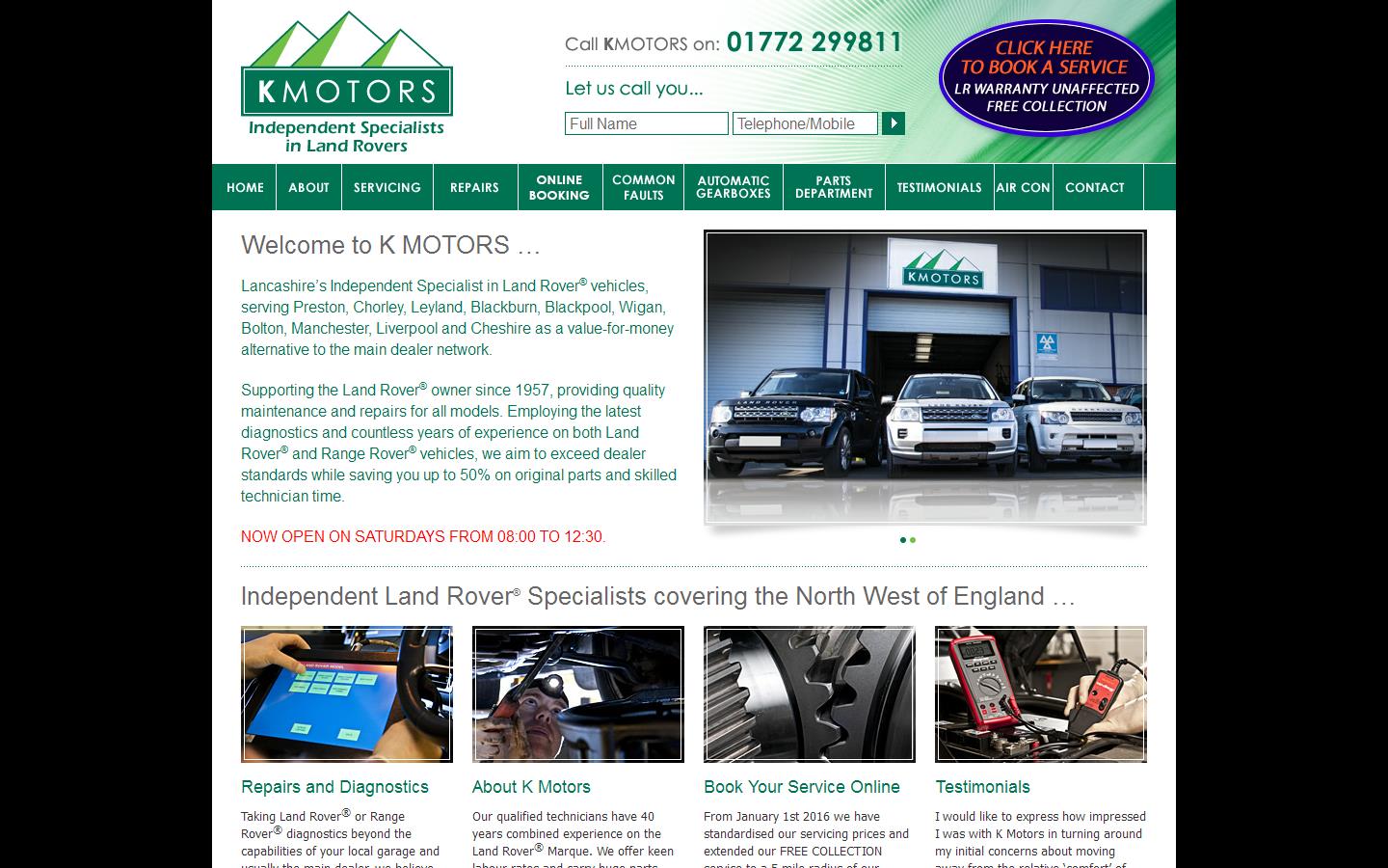 K Motors Website