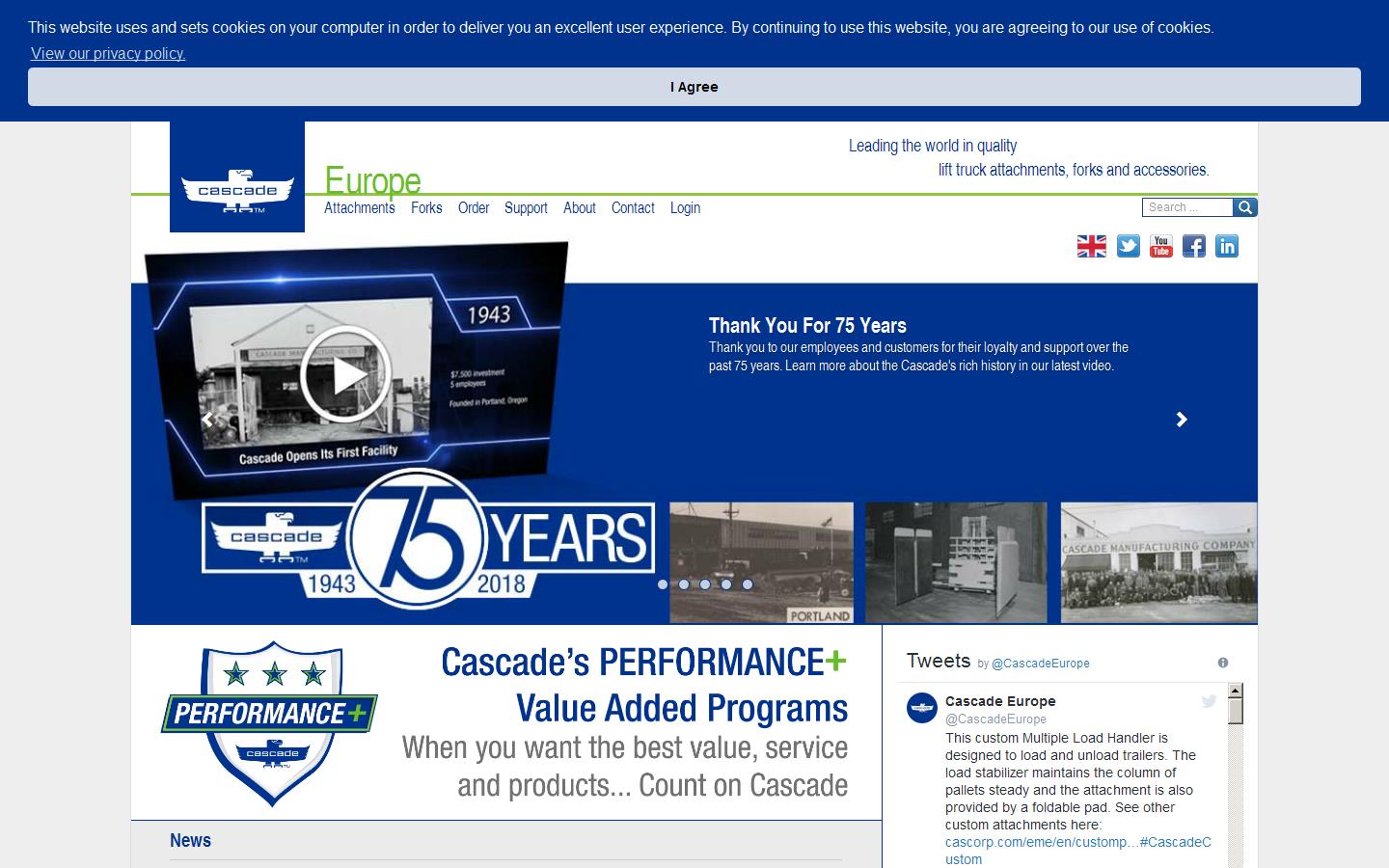 Cascade UK Ltd Website