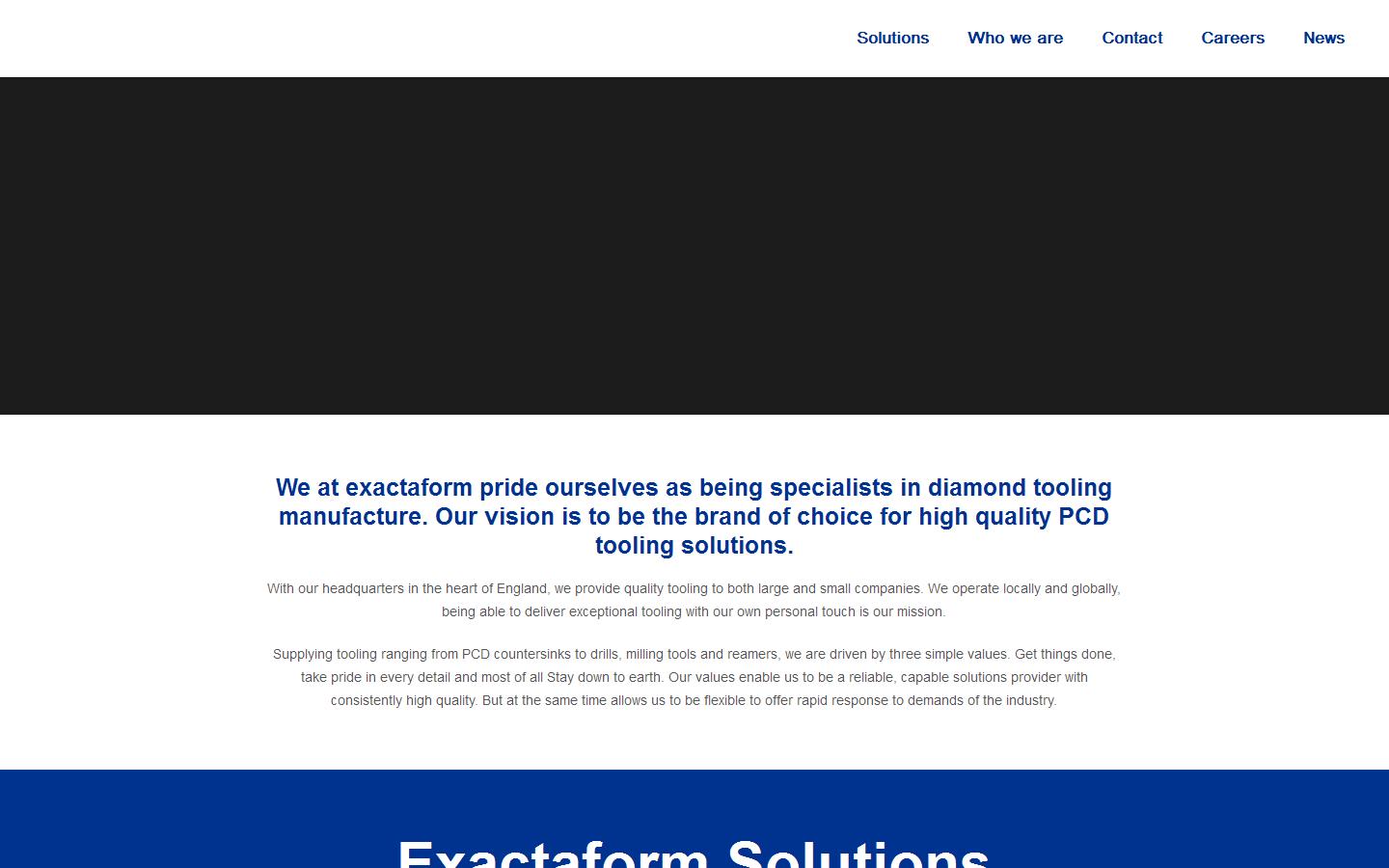 Exactaform Cutting Tools Ltd Website