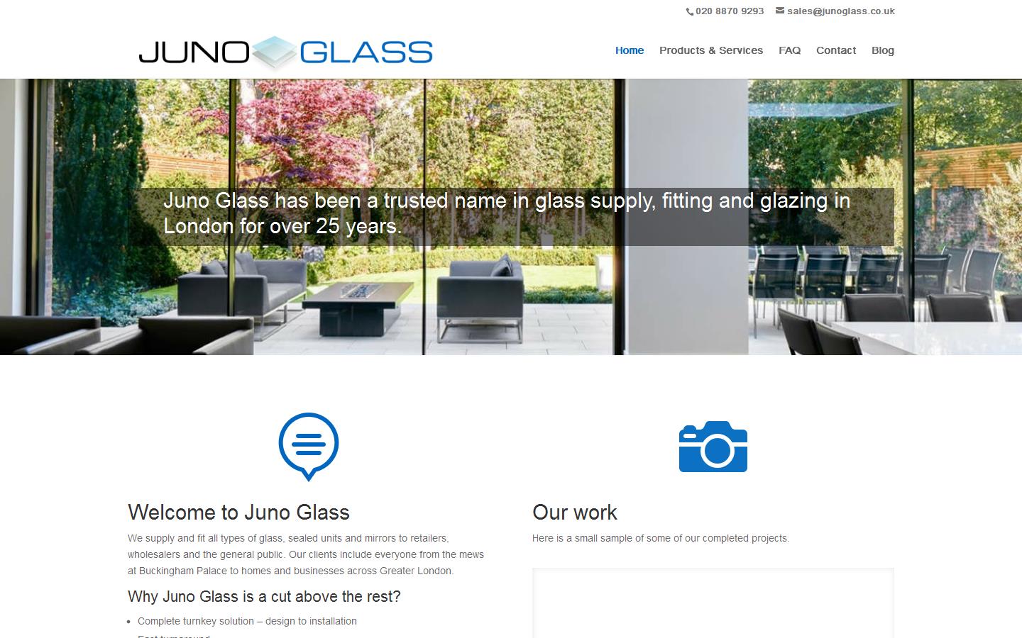 Juno Glass Website