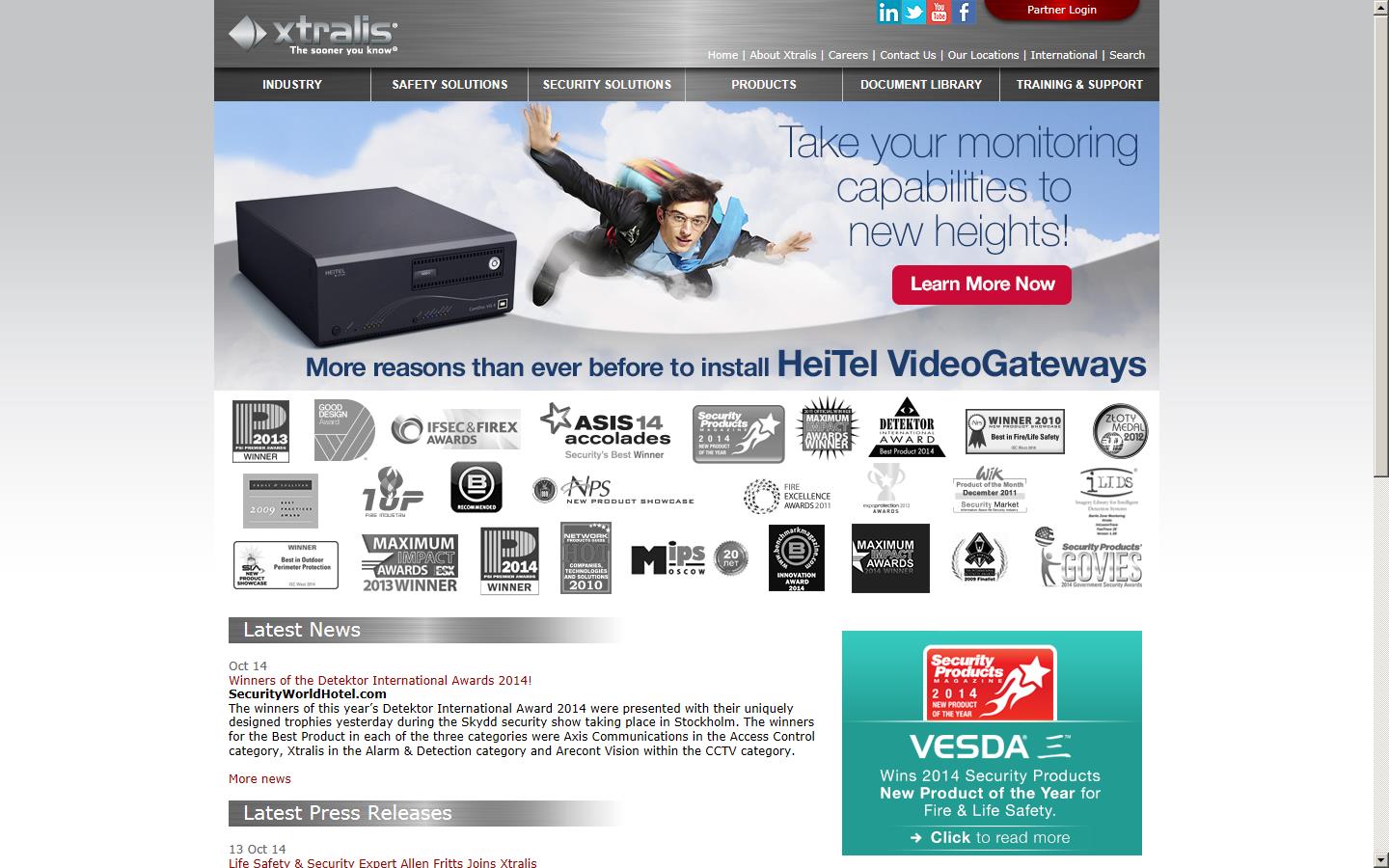 Xtralis (Uk) Ltd Website