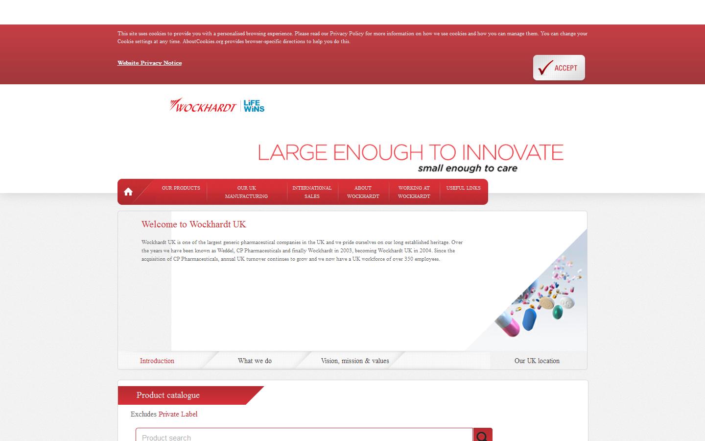 Wockhardt UK Ltd Website